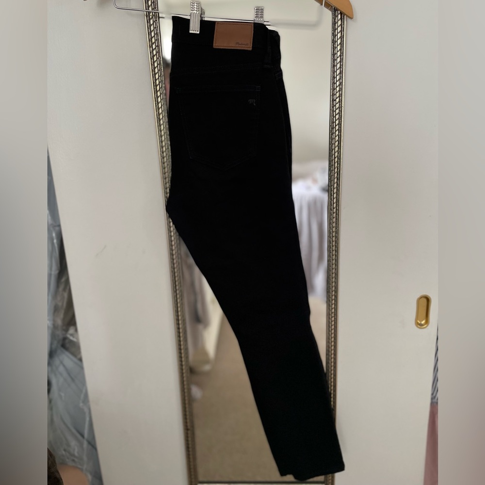 Madewell 9 inch High Rise Skinny; Petite; Black